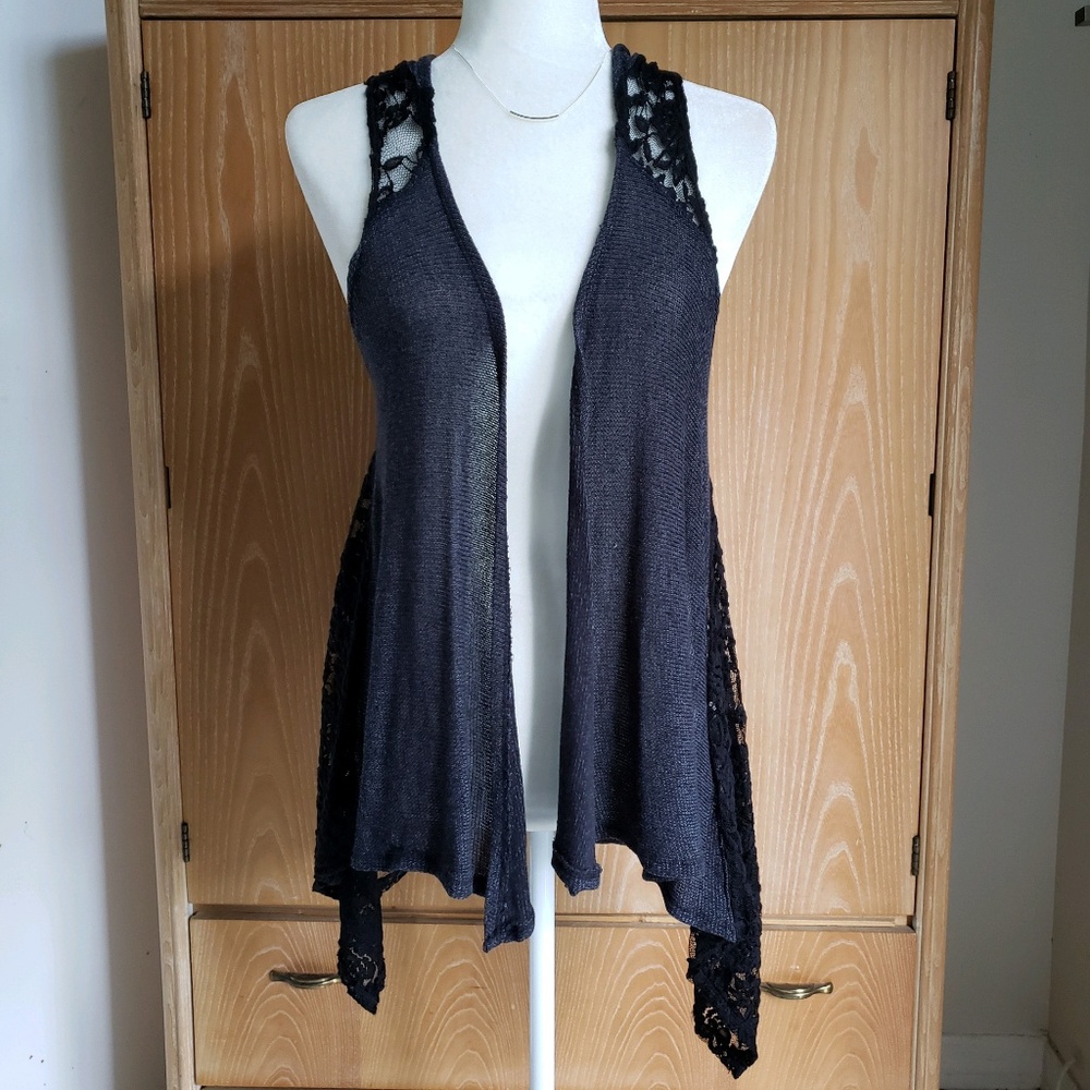 Hollister Open Front Hodded Vest
